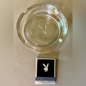 Vintage Playboy bunny ashtray and matchbook